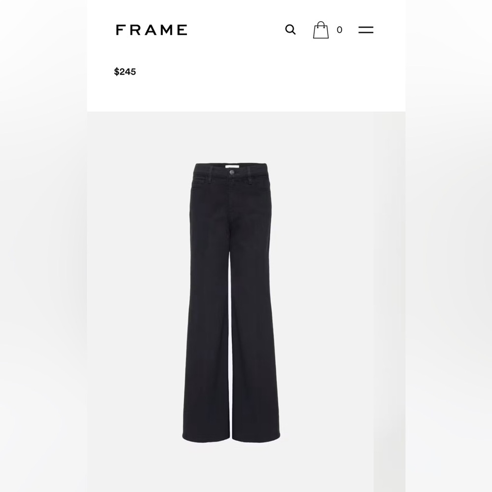 FRAME NWT Le Palazzo Jean Dark Wash